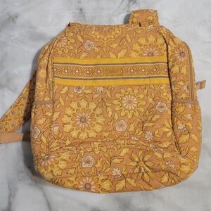 Longaberger Sisters Golden Fields Floral Backpack